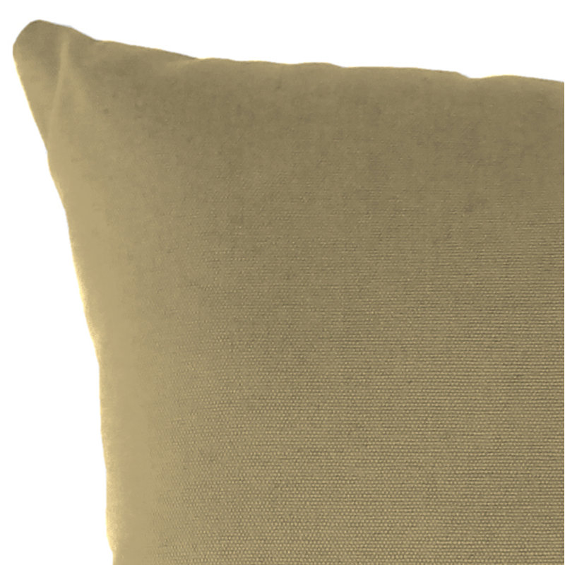 Sunbrella Outdoor Throw Pillow, Canvas Heather Beige