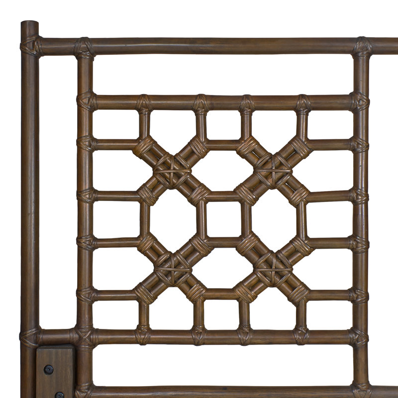 Tête de lit en rotin, Double/Grand, Medium Brown