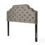 Tufted Upholstered Headboard With Durable Metal Legs-1120939483