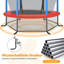 Jeri Freeport Park ft Hexagon Backyard Trampoline with Safety Enclosure