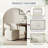 Doley Performance Fabric Dining Chair with Hidden Casters-1263886914