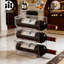 Support de rangement pour bouteilles de vin en acrylique transparent pour réfrigérateur et comptoir - Paquet de 6 porte-bouteilles incassables pour le rangement et l'organisation