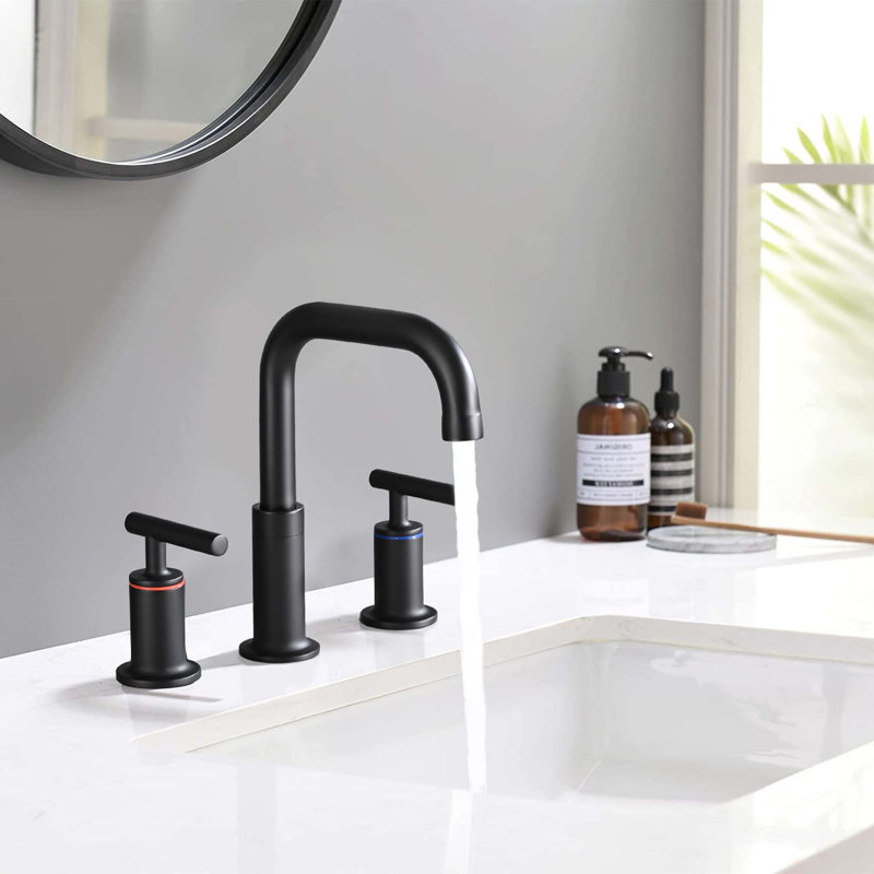 Robinet de lavabo de salle de bain espacé 8 "avec bonde escamotable