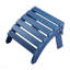 Repose-pieds de patio pliable en PEHD - Bleu