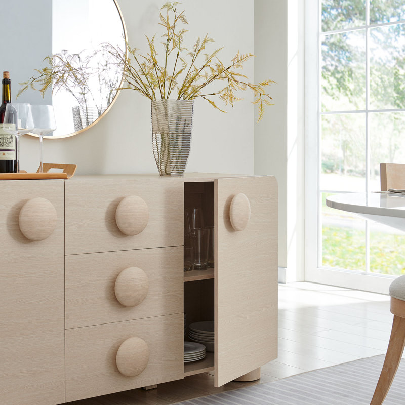 Buffet de rangement 57 po Sonnet, Frêne