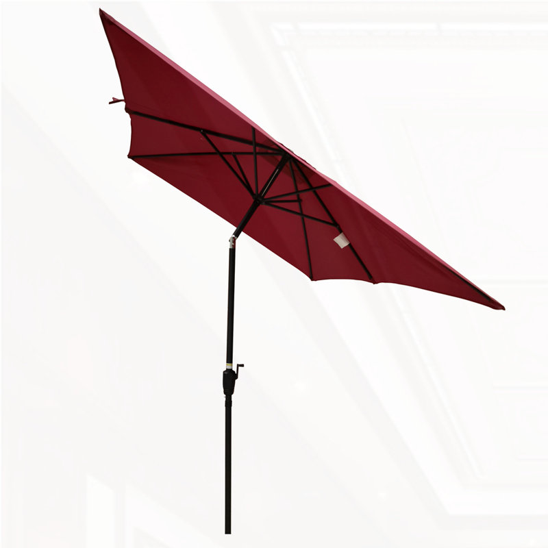 Parasol d'extérieur imperméable 6 x 9 pi, Bourgogne