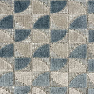 54" Geometric Velvet Upholstery Fabric by the Yard