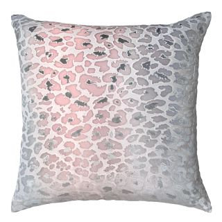 Oreiller en velours Leopard Moonstone 26 pouces, Carré H 26 po x l 26 po, Pierre de lune