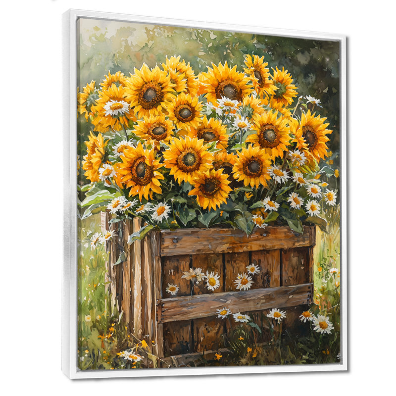 Bess - impressions murales florales, H 40 po x l 30 po, Impression encadrée flottante, Blanc