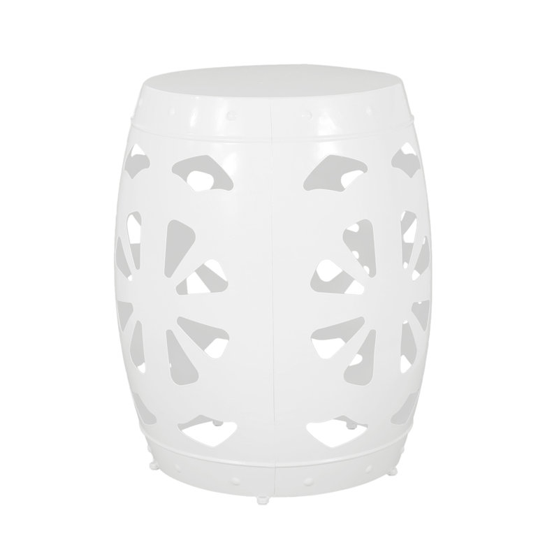 Metal End Table -Large(Only Including Table), White