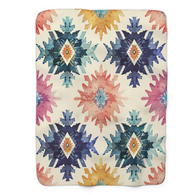 Seamless Aztec - 1 Piece Premium Sherpa Blanket