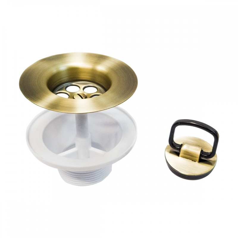 RAK Rangemaster Caple 65Mm Belfast Sink Plug Waste 164B585986C94EB3AA4E910012F26F83, Bronze