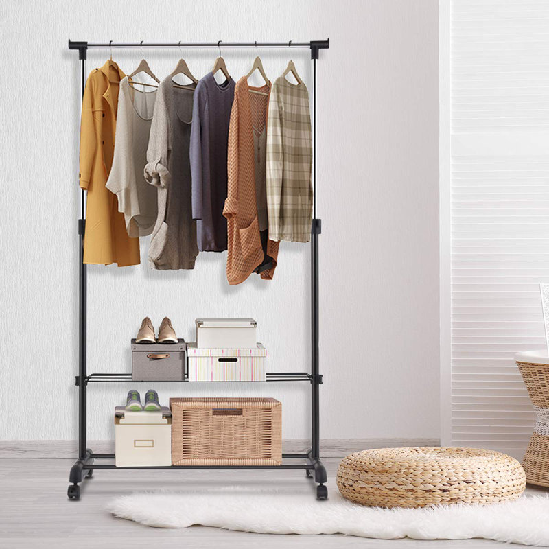 Halliburton 84cm Rolling Clothing Rack