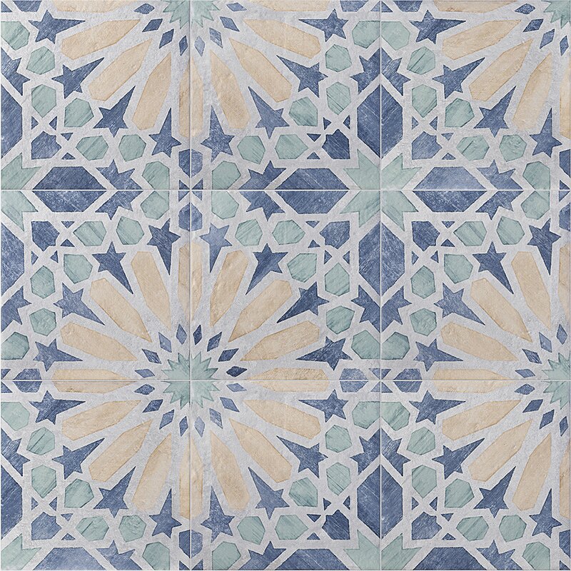 Ivy Hill Tile Patras Deco Marla 7.87 in. x 7.87 in. Matte Porcelain ...