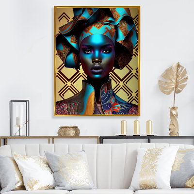 Portrait Of Glamorous African Lady X " Portrait Of Glamorous African Lady X "