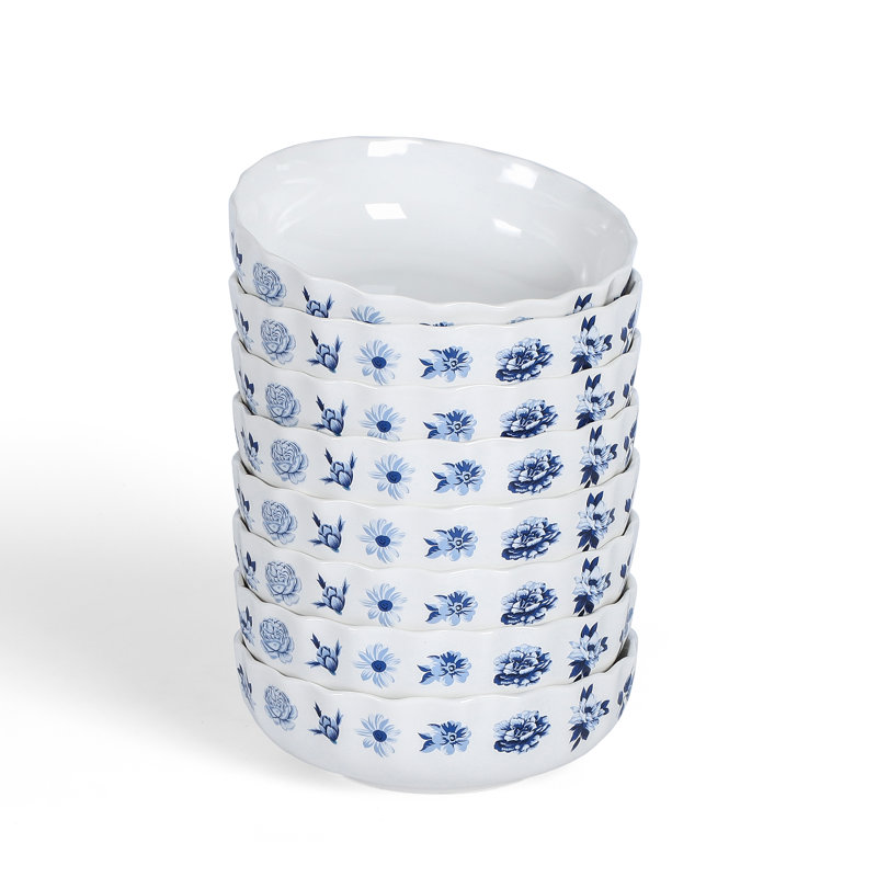 Ensemble de bols Stone Lain Fiore 8 pièces New Bone China