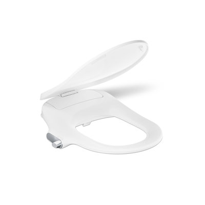 Siège de toilette manuel en forme de D Purewash M325