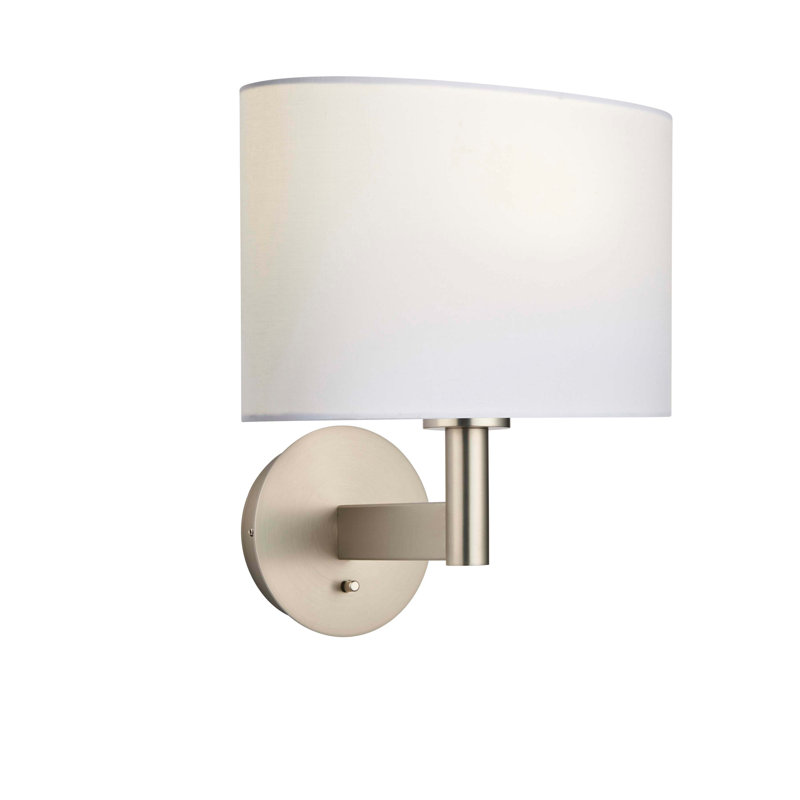Caruthersville Armed Sconce, Matt Nickel, White