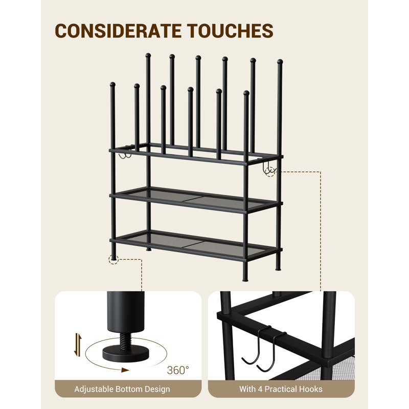 12 Pair Shoe Rack