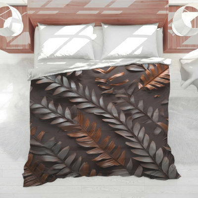 Édredon bronze à feuilles de palmier