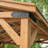 Backyard Discovery Norwood 24' x 12' Cedar Wood Outdoor Patio Gazebo with Hardtop Galvanized Steel Peak Roof and PowerPort