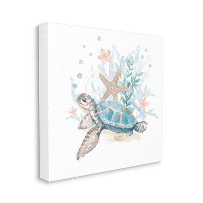 «Mixed Sea Life», art mural sur toile par Lanie Loreth