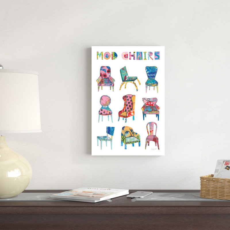 Chaises Mod Nine Up, H 12 po x l 18 po x P 1,25 po