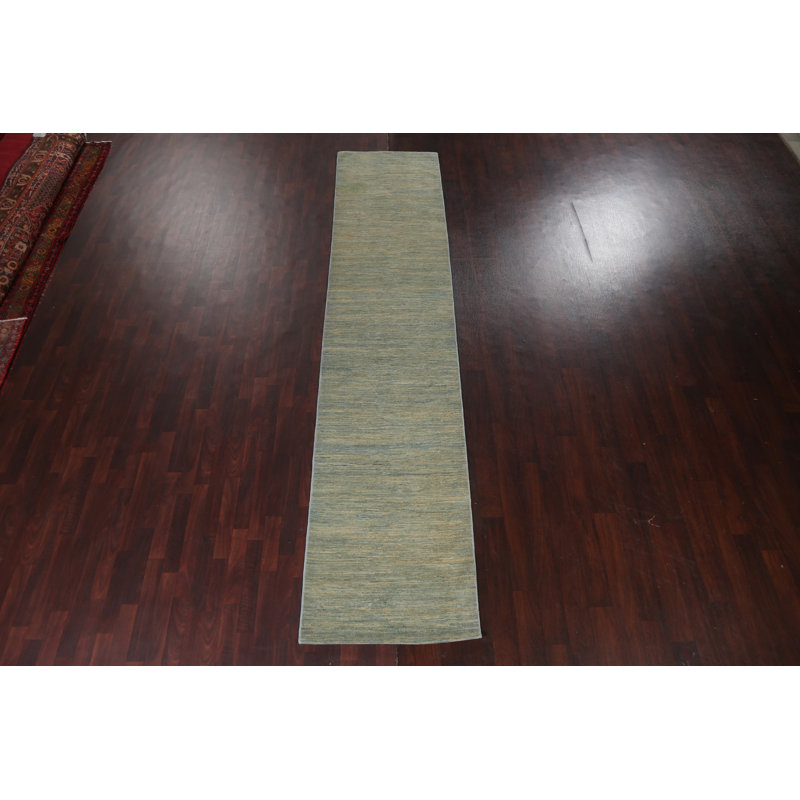 Gabbeh Kashkoli One-of-a-Kind 2'11" X 13'4" New Age Runner Wool Area Rug in Multicolor