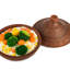 Tajine rond en grès de 3,2 pintes