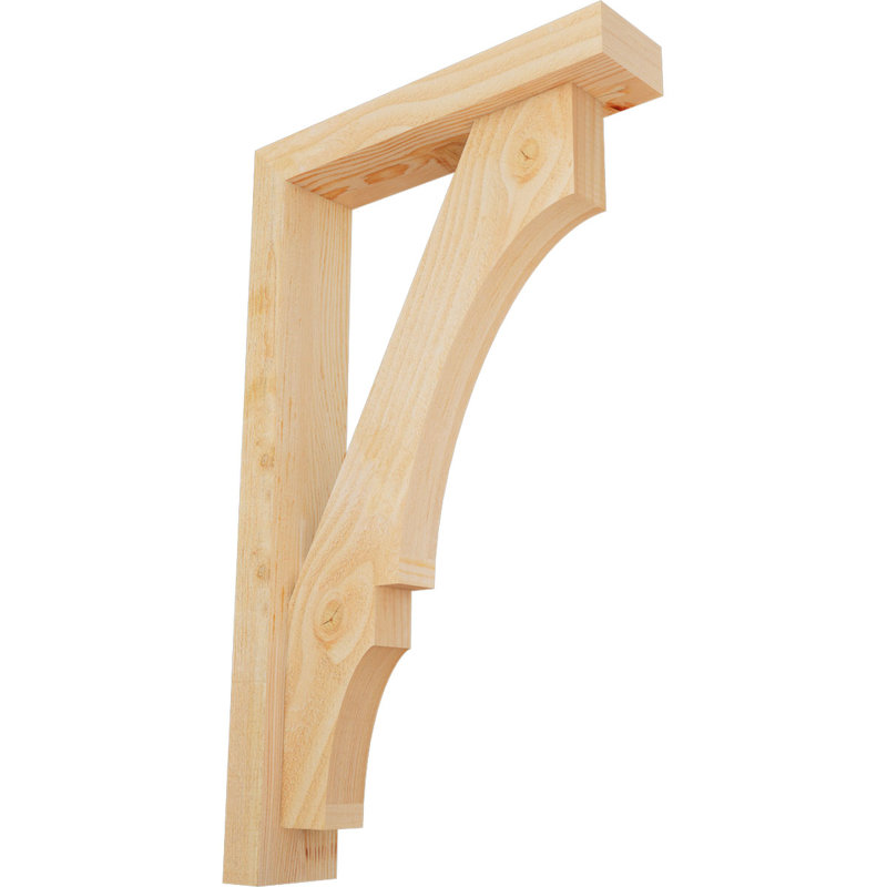 Support de bloc Balboa avec entretoise décalée, 30 po x 18 po, Sapin Douglas de l 4 po (scié brut)