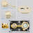 Juno 360° Rotation Shower Faucet – Gold Finish with Dual Handles
