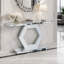 Miroir d'entrée hexagonal en cristal Sparkling