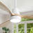 48 Inch Wood Ceiling Fan With 3 Solid Wood Blades Remote Control Reversible Dc Motor For Living Room-2018719925-2018719924