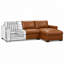 Novella Heirloom Quality LAF Sofa in Buttery Soft 100% Top Grain Leather, Made to Order-1977832180