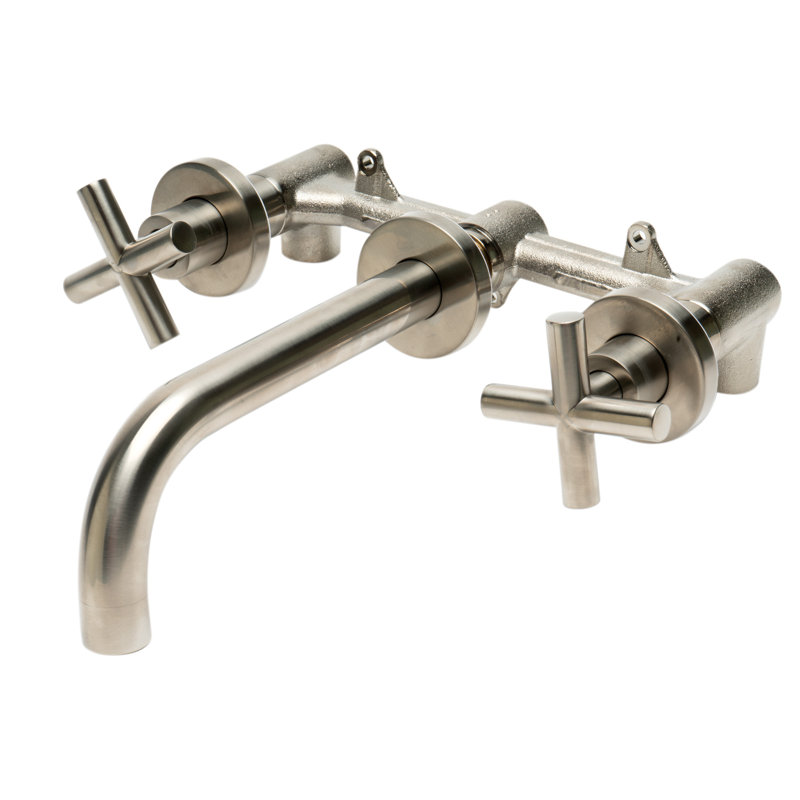 Widespread Bathroom Faucet, Brushed Nickel