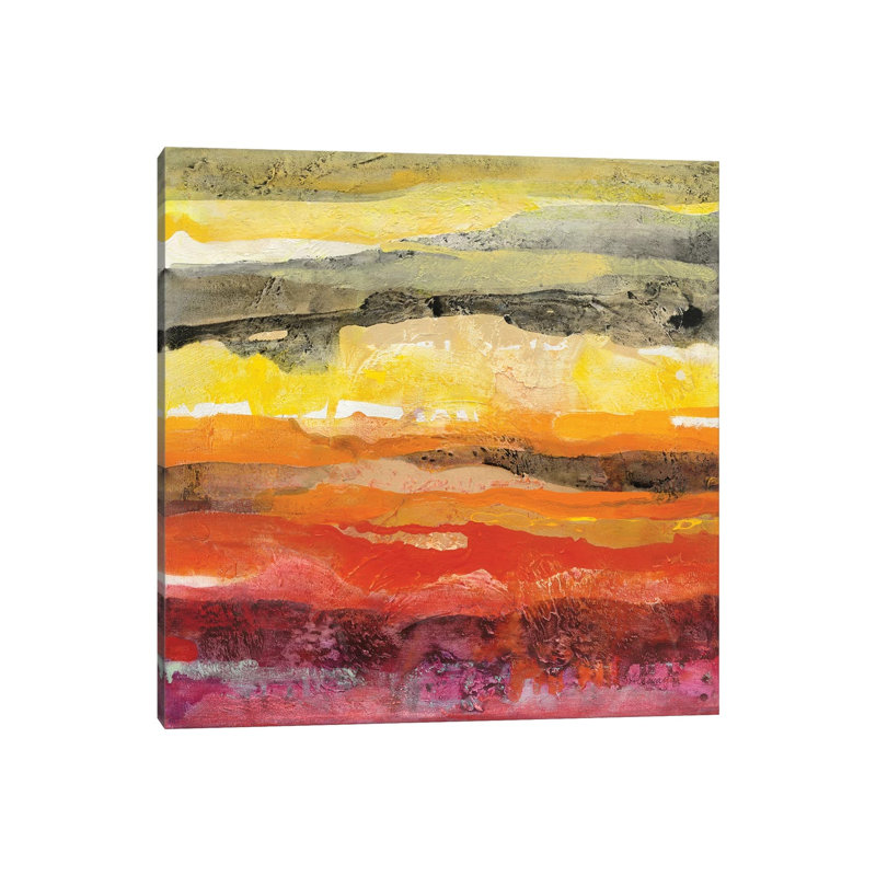 Abstract Layers II by Albena Hristova - Wrapped Canvas Gallery-Wrapped Canvas Giclée, 93.98 cm H x 93.98 cm W x 1.91 cm D