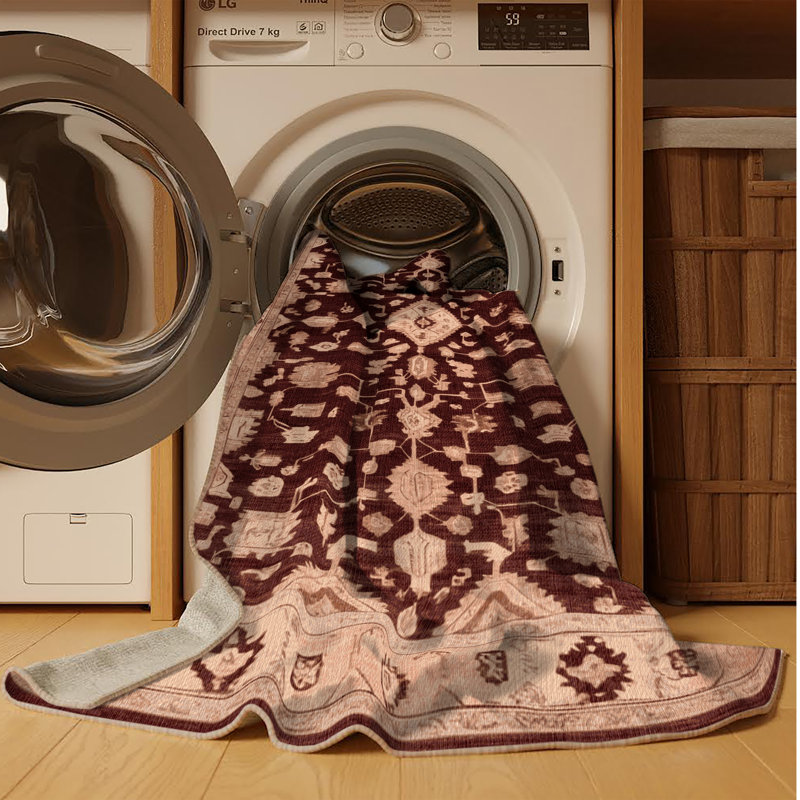 Tapis brun lavable à la machine, Tapis de couloir 2 pi x 5 pi