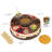 Nostalgia NCCA5 Lazy Susan Chocolate & Caramel Apple Party with Heated Fondue Pot, 25 Sticks, Decorating and Toppings Trays