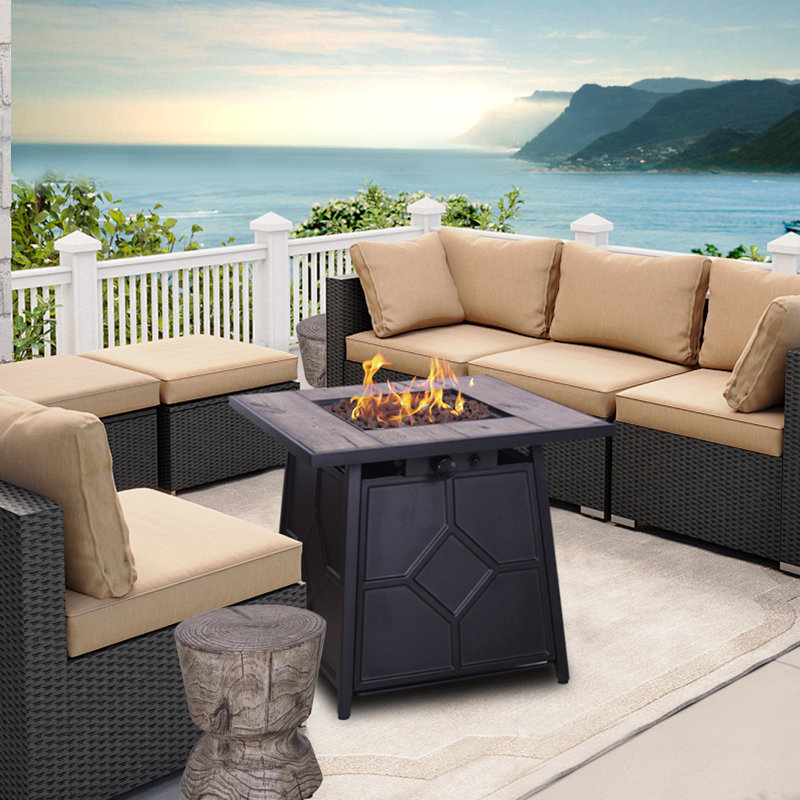 Foyer de table d'extérieur au propane H 25 po x l 28 po 40 000 BTU
