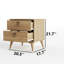Table de chevet 2 tiroirs Vintique Oak