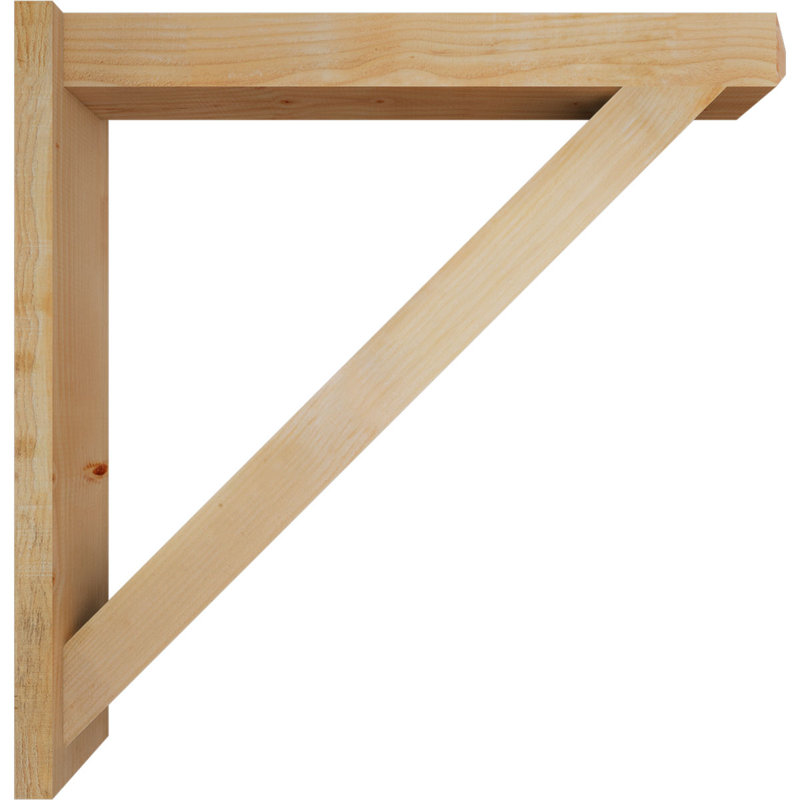 Artisan traditionnel en bois rustique, P 42 po x H 42 po, Sapin Douglas de 6 po (sciage brut)