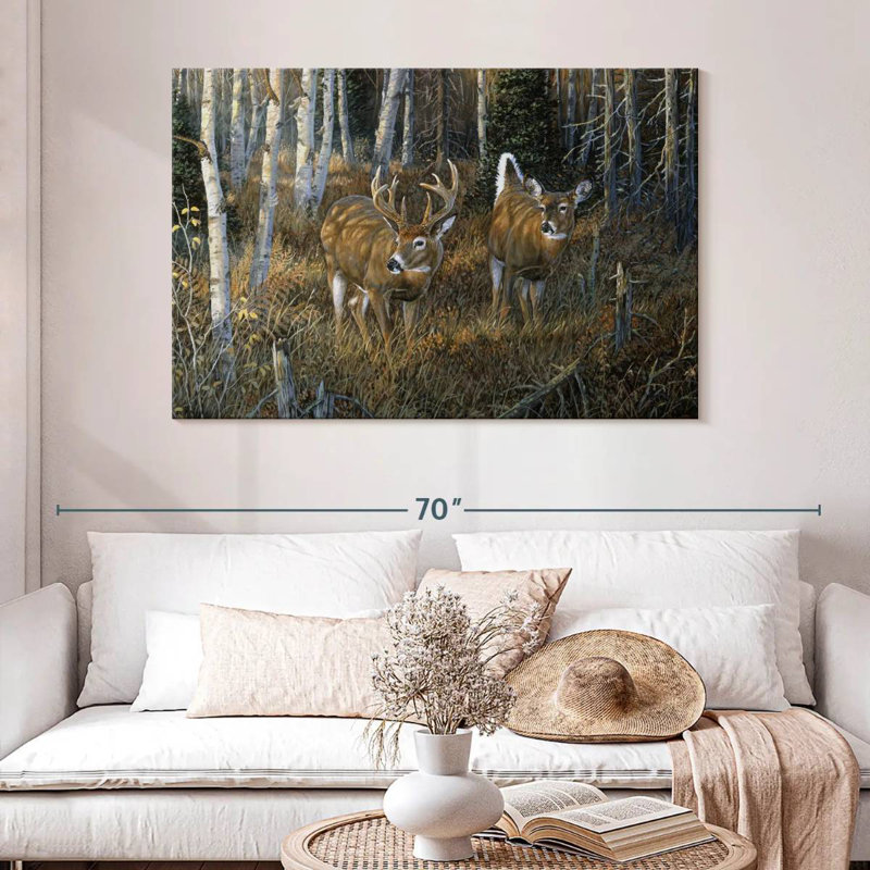 Brampt November Instinct - Deer, 32" H x 48" W