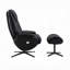 Chaise d'appoint Labonita avec pivot et repose-pieds