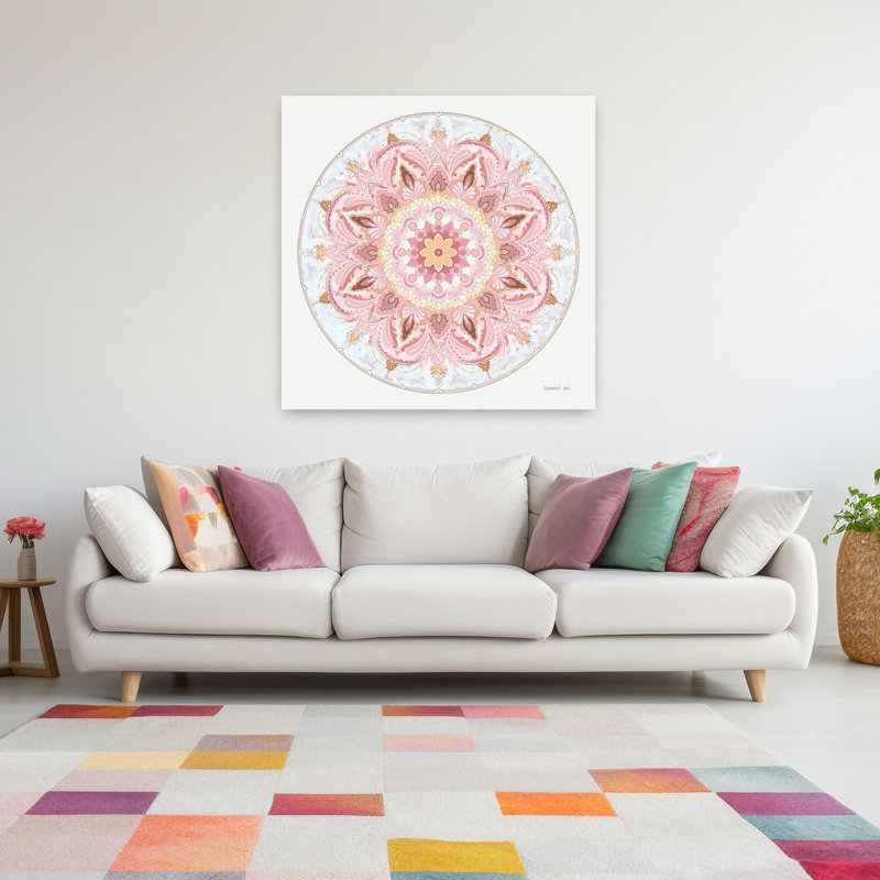 Goa, mandala I, art floral, H 48 po x l 48 po