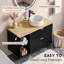 Meuble-lavabo suspendu de 79 cm avec lavabo, meuble-lavabo simple mural avec 2 tiroirs et tablettes ouvertes-734864302