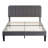 Upgraded Velvet Upholstered Platform Bed with Adjustable Headboard, Reinforced & Quiet Design, No Box Spring Needed, Sturdy Wood Slat Support, Easy Assembly-1115971815-1115971814