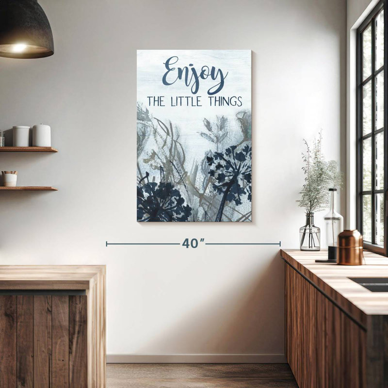 Tergel «Enjoy The Little Things Wildflowers», H 39 po x l 26 po