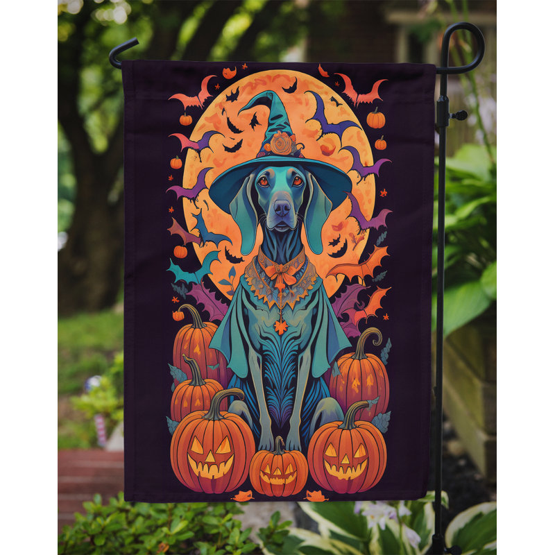 Drapeau de maison Weimaraner Jakameron, 15,5 po x 11,25 po