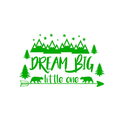 Décalcomanie murale big little rêve