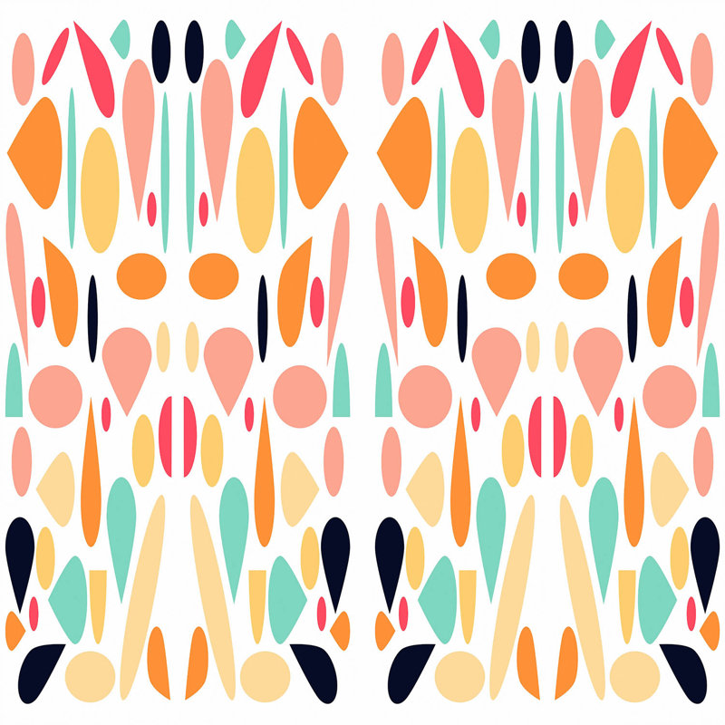 Ensembles de housse de couette très grand DiaNoche en microfibre par Ruth Palmer - Mid Century Modern 1